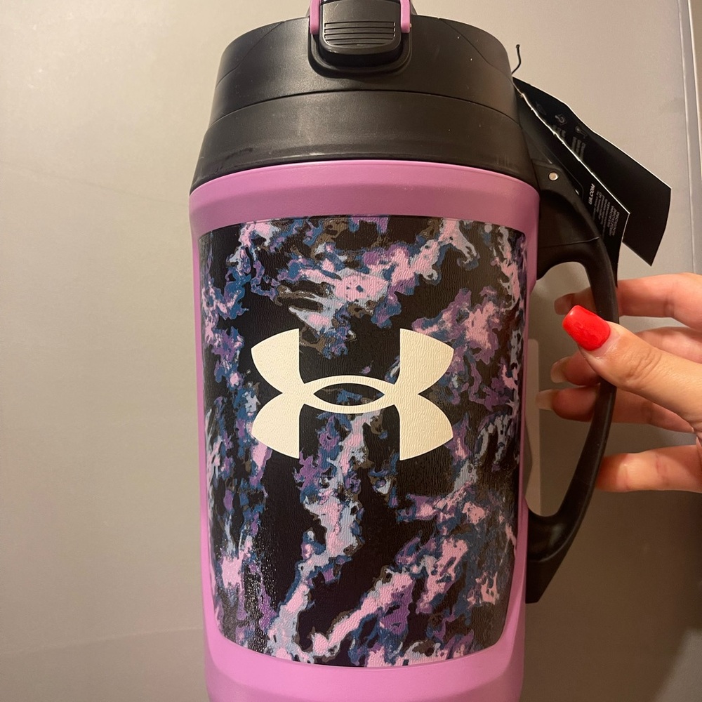 64oz. Under Armour Pink and Black Patterned Jug